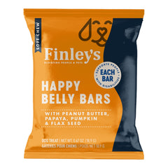 Finley's Dog Gravity Fed Carton of Single Wrap Happy Belly Benefit Bars 45Ct