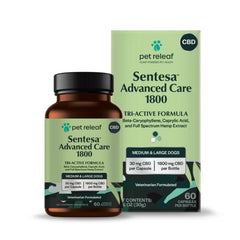 Pet Relief Sentesa Advanced Care 1800 Hemp Medium/Large Dog Tri-Active 30Mg
