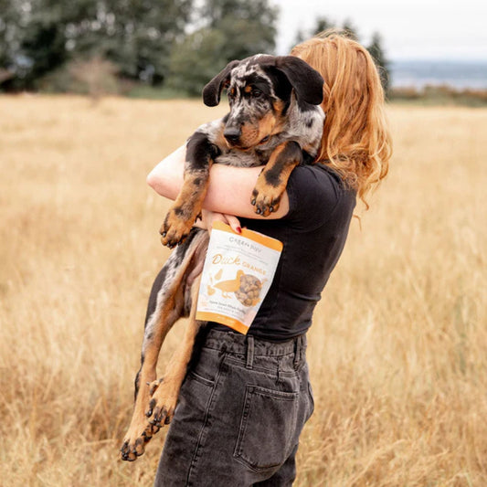 Green Juju Dog & Cat Freeze-Dried Grain Free Whole Food Bite Duck Orange Toppers 7.5oz.
