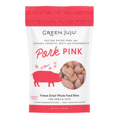 Green Juju Dog Freeze Dried Topper Pork Pink 3oz.