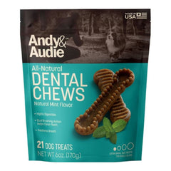 Andy & Audie Dental Chews For Dogs Mint Xsmall 6oz.