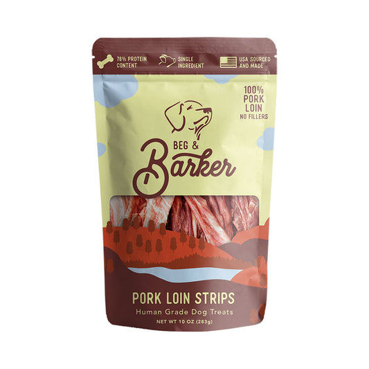 Beg And Barker Dog Strips Pork Loin 10oz. Default Title