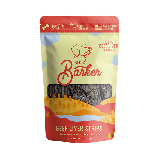 Beg And Barker Dog Strips Beef Liver 10oz. Default Title