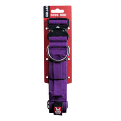 Boss Dog Tactical Adjustable Dog Collar Purple, 1ea/Medium, 15-18 in Default Title