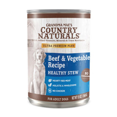 Grandma Mae's Country Naturals Healthy Stew Wet Dog Food Beef & Vegetable, 12ea/13oz. Default Title