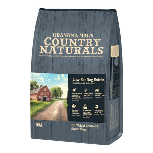 Grandma Mae's Country Naturals Dog Senior Low Fat Entree With Meat And Brown Rice 12Lbs