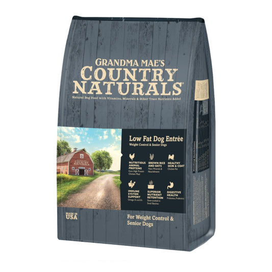 Grandma Mae's Country Naturals Dog Senior Low Fat Entree With Meat And Brown Rice 24Lbs