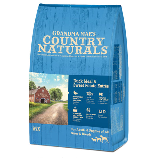 Grandma Mae's Country Naturals Dog Duck Meal & Sweet Potato Entree 24Lbs