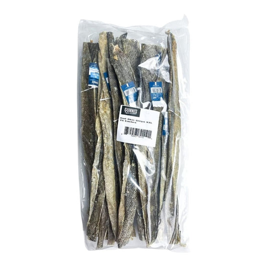 Gunnis Dog Cod Skin Long Strips 25 Count