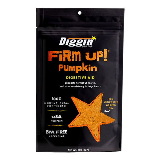 Diggin Your Dog Dog & Cat Firm Up! Pumpkin Digestive Aid 8oz.