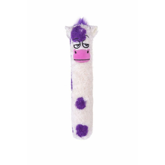 GURU Fry Guys Barnyard Dog Toy Bessie, White/Purple, 1ea/LG