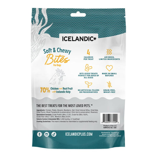 Icelandic Dog Chicken & Blackberry Soft & Chewy Bites 2.82oz.