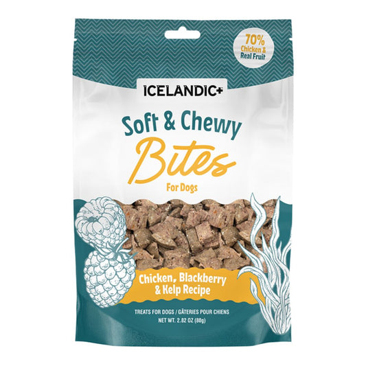 Icelandic Dog Chicken & Blackberry Soft & Chewy Bites 2.82oz.