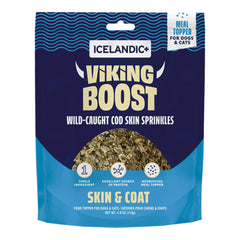 Icelandic Dog & Cat Viking Boost Cod Skin Food Topper 4oz.