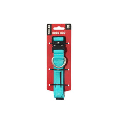 Boss Dog Tactical Adjustable Dog Collar Teal, 1ea/SM, 1315 in