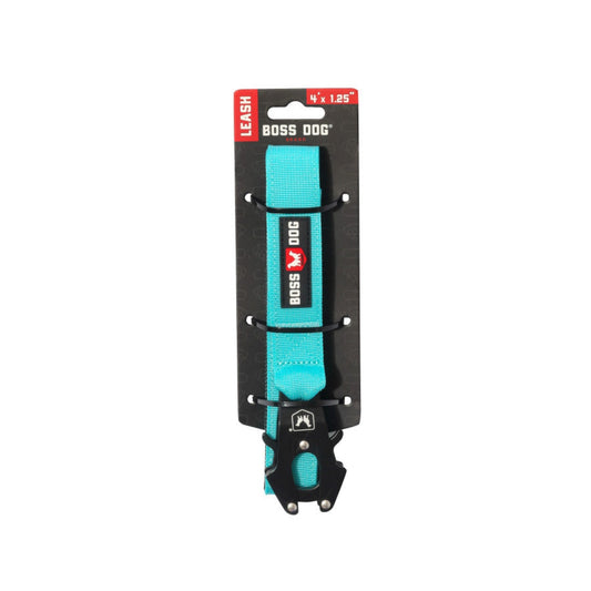 Boss Dog Tactical Dog Leash Teal, 1ea/4 ft