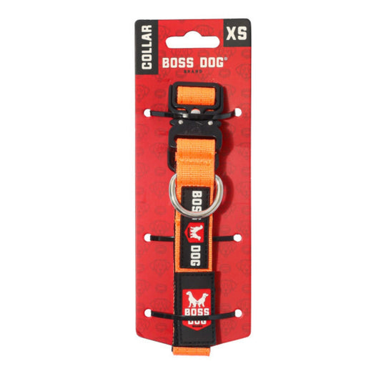 Boss Dog Tactical Adjustable Dog Collar Hunter Orange, 1ea/XS, 1114 in