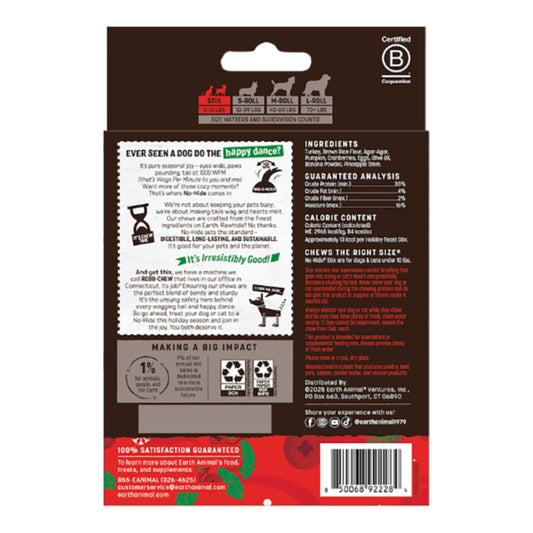 Earth Animal Dog No - Hide Seasonal Collection Holiday Feast - 20 Pack