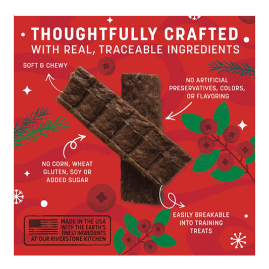 Earth Animal Dog Wisdom Air - Dried Jerky Holiday Feast Recipe 4oz.