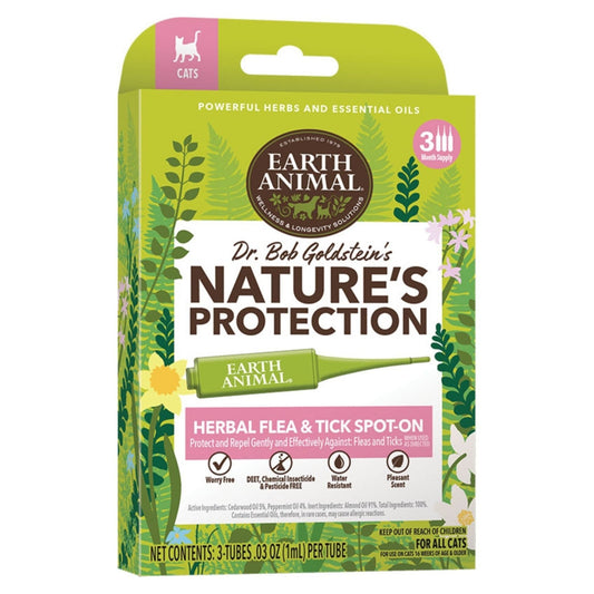 Earth Animal Cat Apothecary Natural Flea & Tick Herbal Spot - On For Cats & Kittens