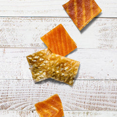 Finfare Dog 4oz. Freeze-dried Smoked Salmon Skin Bites