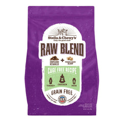 Stella & Chewys Cat Kibble - Raw Blend Cage -Free Poultry Recipe 5.0Lbs