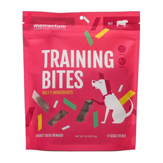 Momentum Carnivore Nutrition Dog 2.5oz. Beef Training Bites