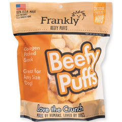 Frankly Dog 2.5oz. Beefy Puffs Cheddar Cheeze Collagen