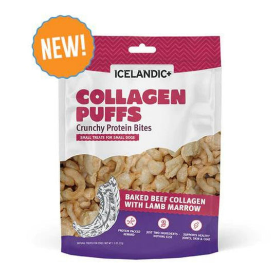 Icelandic Dog Collagen Puffs Bites With Marrow 1.3oz. Default Title