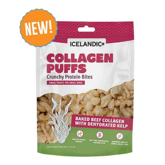 Icelandic Dog Collagen Puffs Bites With Kelp 1.3oz. Default Title