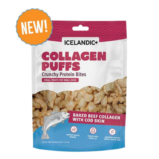 Icelandic Dog Collagen Puffs Bites With Fish 1.3oz. Default Title