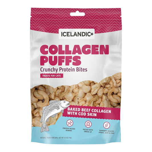 Icelandic Cat Beef Collagen Puffs With Fish 0.5oz. Default Title