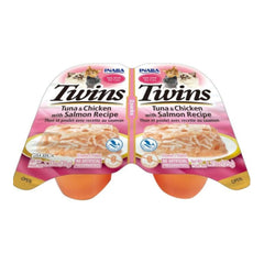 Inaba Twins Side Dish For Cats Tuna/Chiken/Salmon 1.23oz.-2 Pk (Case of 6)