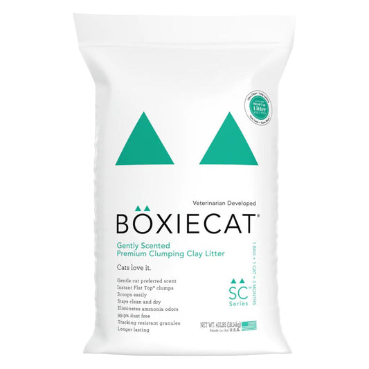 Boxiecat Cat Clay Gently Scented Litter 40Lbs