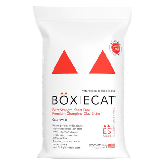 Boxiecat Cat Clay Extra Strength Litter 40Lbs