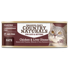 Grandma Mae's Country Naturals Chicken/Liver Pate Canned Cat Food 2.8oz