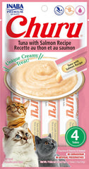 Inaba Cat Churu Puree Tuna Salmon 0.52Oz-6Ct