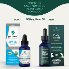 Pet Releaf Daily Organic Hemp Oil Cbd 500Mg