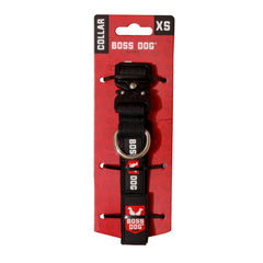 Boss Dog Tactical Adjustable Dog Collar Black, 1ea/XS, 1114 in
