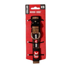 Boss Dog Tactical Adjustable Dog Collar Tan Camo, 1ea/XS, 1114 in