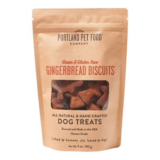 Portland Dog Grain Free Gluten Free Gingerbread Biscuits 5oz.