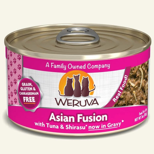 Weruva Cat Asian Fusion with Tuna and Shirasu in Gravy 3oz.(Case Of 24)