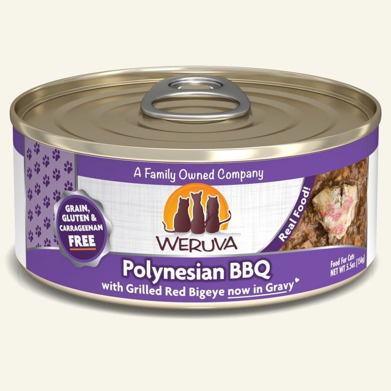 Weruva Cat Polynesian BBQ with Grilled Red Bigeye in Gravy 5.5oz. Case Of 24