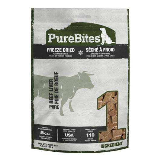 Purebites Freeze Dried Dog Treats Beef Liver 4.2oz.