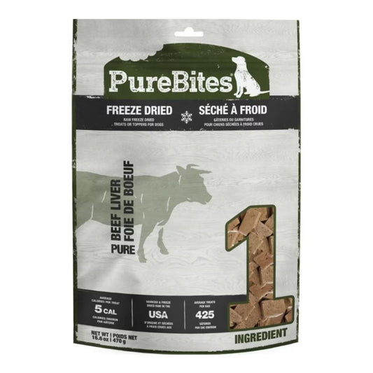 Purebites Freeze Dried Dog Treats Beef Liver 16.6oz.
