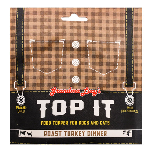 Grandma Lucy's Dog & Cat Top It Freeze-Dried Turkey Dinner 4oz.