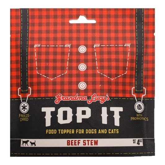 Grandma Lucy's Dog & Cat Top It Freeze-Dried Beef Stew 4oz.