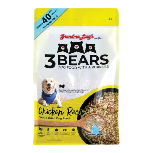 Grandma Lucy's Dog 3 Bears Freeze-Dried Chicken Recipe 8Lbs
