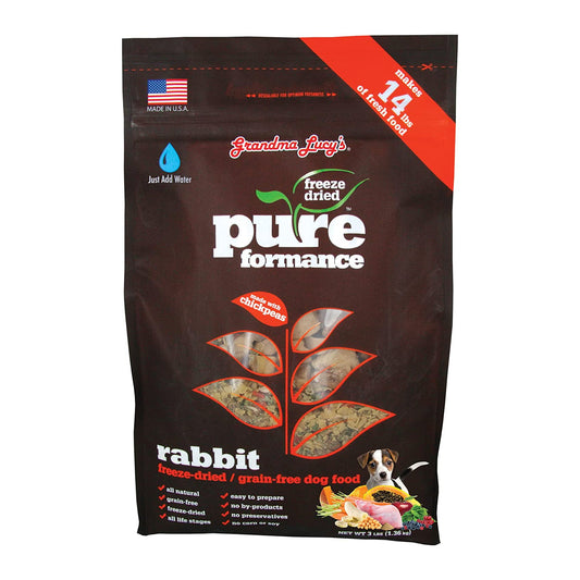 Grandma Lucys Dog Pure Grain Free Rabbit Chickpea 3 Lbs. Default Title