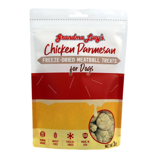 Grandma Lucy's Dog Freeze-Dried Meatball Chicken Parmesan Treat 3oz.